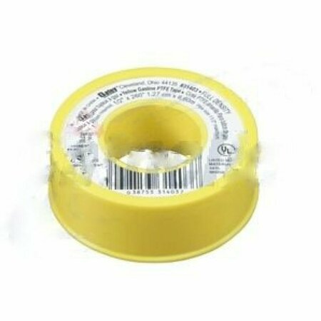 AMERICAN IMAGINATIONS 0.5 in. x 260 in. Yellow Plastic Seal Tape AI-38840